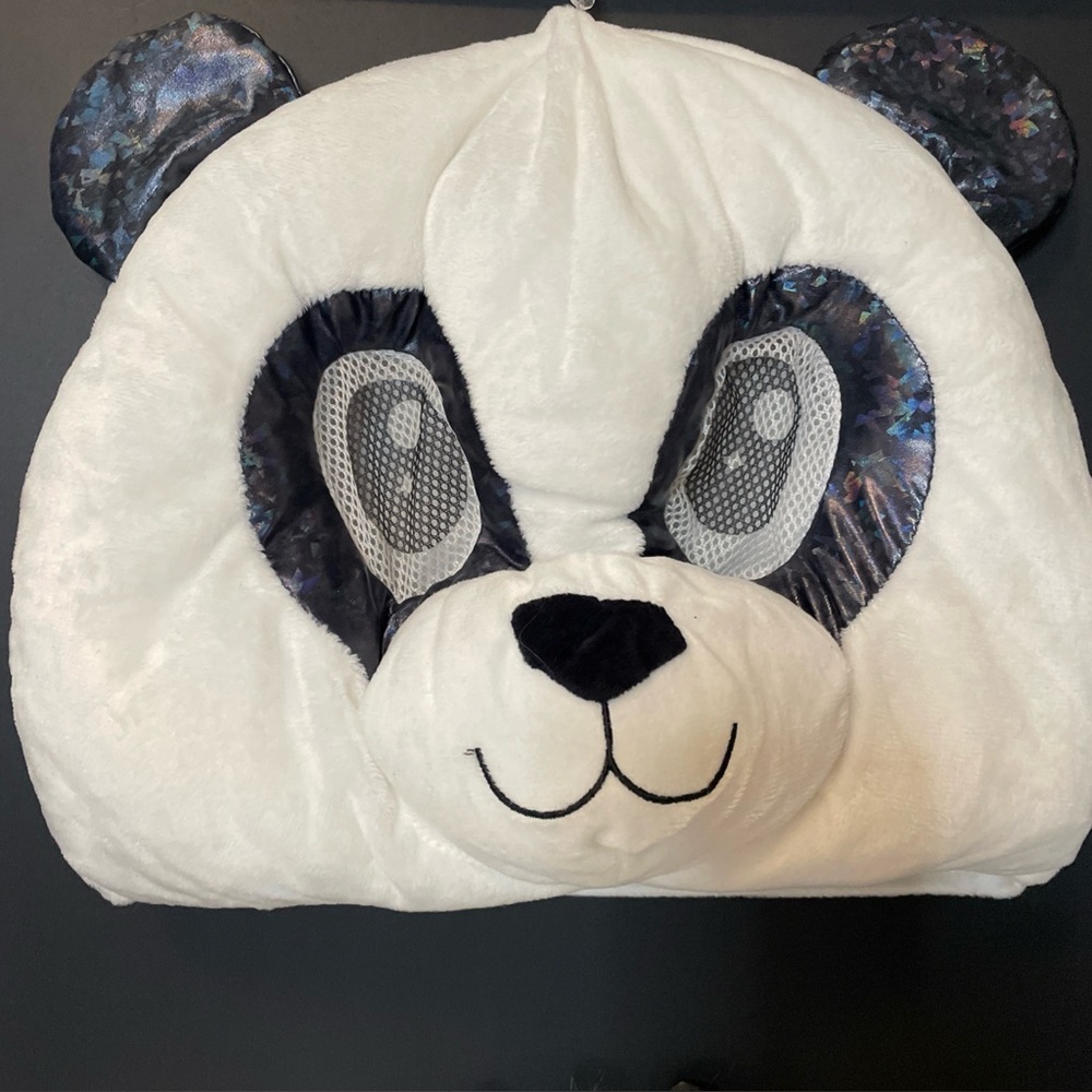 Giant Panda Head, Slipper Claw Feet And Paw Mittens Costume Cosplay Halloween - Picture 2 of 14